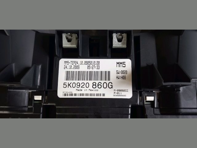 bontott VW GOLF VI Kilométeróra