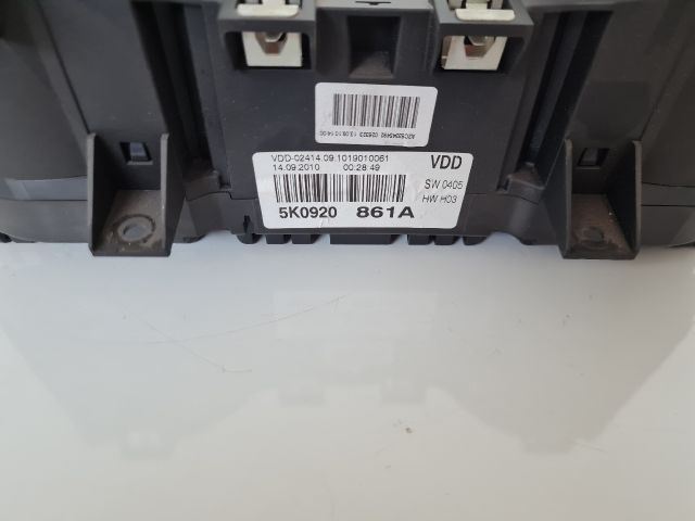 bontott VW GOLF VI Kilométeróra