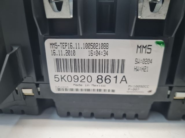 bontott VW GOLF VI Kilométeróra