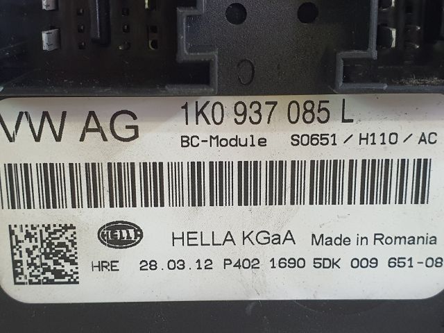 bontott VW GOLF VI Komfort Elektronika