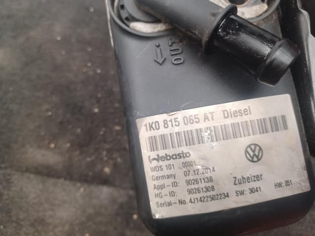 bontott VW GOLF VI Állófűtés (Részeivel)