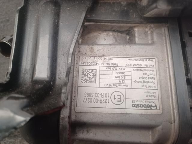 bontott VW GOLF VI Állófűtés (Részeivel)