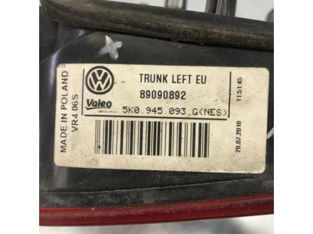 bontott VW GOLF VI Bal Belső Hátsó Lámpa