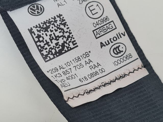 bontott VW GOLF VI Bal első Biztonsági Öv