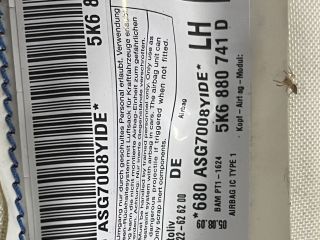 bontott VW GOLF VI Bal első Függöny Légzsák