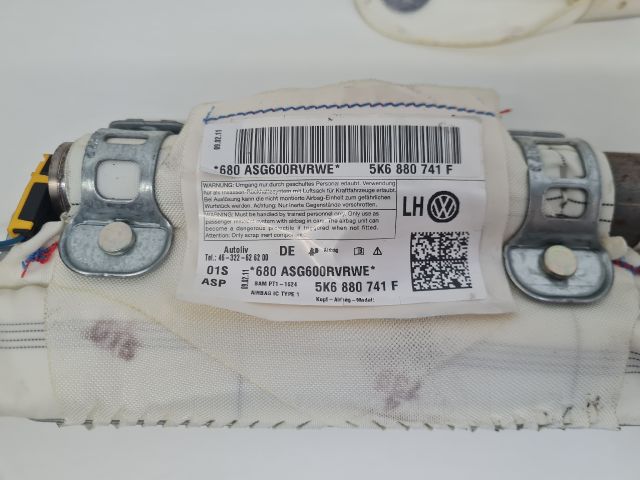 bontott VW GOLF VI Bal első Függöny Légzsák