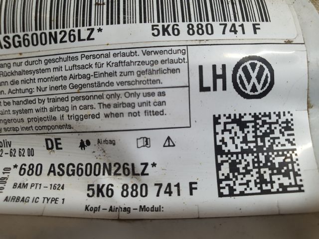 bontott VW GOLF VI Bal első Függöny Légzsák