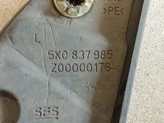 bontott VW GOLF VI Bal első Kis Hangszóró Burkolat