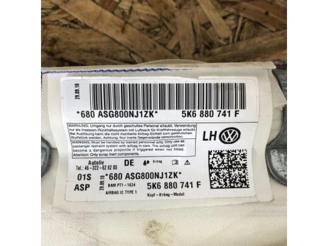 bontott VW GOLF VI Bal Fejlégzsák