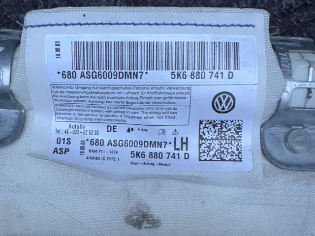 bontott VW GOLF VI Bal Fejlégzsák