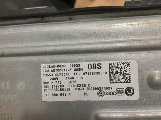 bontott VW GOLF VI Bal Függönylégzsák és Oldallégzsák