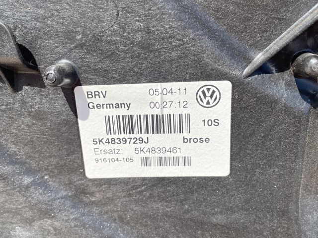 bontott VW GOLF VI Bal hátsó Ablakemelő Szerkezet (Elektromos)