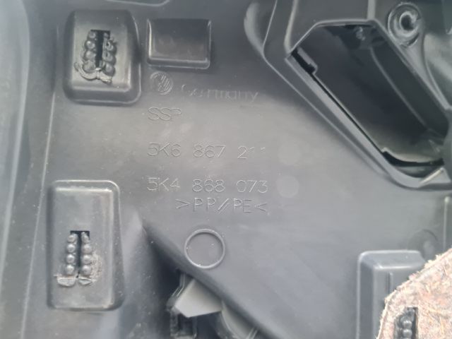 bontott VW GOLF VI Bal hátsó Ajtó Kárpit