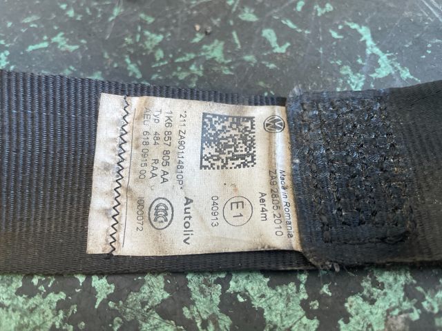 bontott VW GOLF VI Bal hátsó Biztonsági Öv