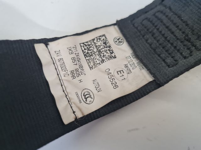 bontott VW GOLF VI Bal hátsó Biztonsági Öv