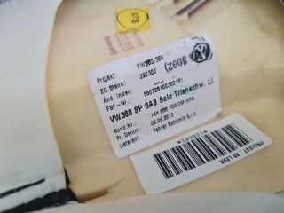 bontott VW GOLF VI Bal hátsó Ülés Légzsák