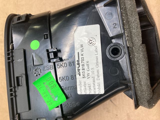 bontott VW GOLF VI Bal Szellőző