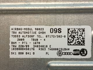 bontott VW GOLF VI Bal Térdlégzsák