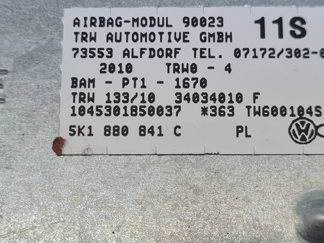 bontott VW GOLF VI Bal Térdlégzsák