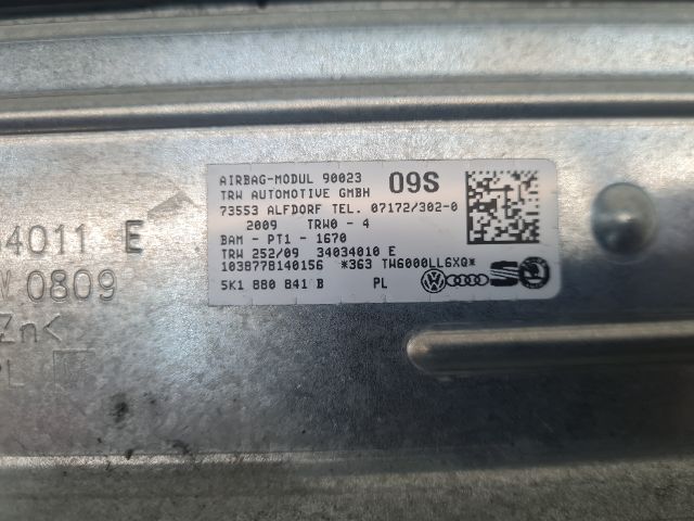 bontott VW GOLF VI Bal Térdlégzsák