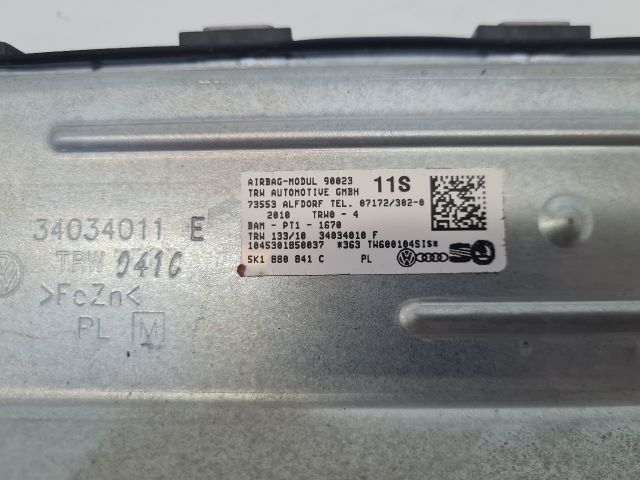 bontott VW GOLF VI Bal Térdlégzsák