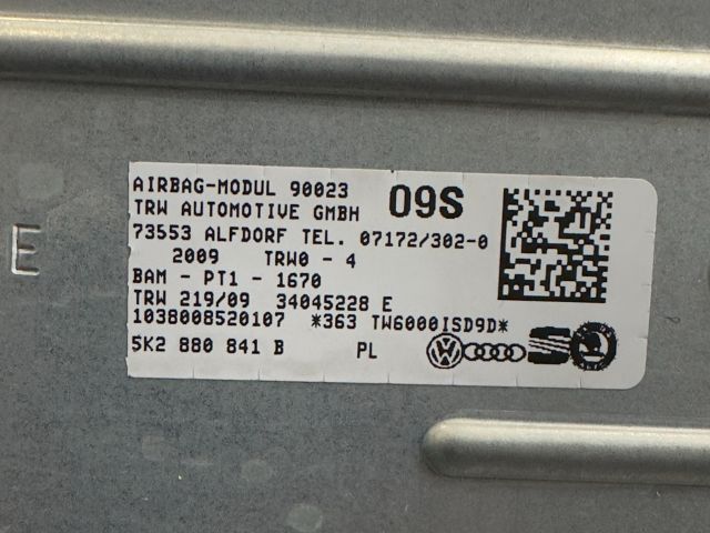 bontott VW GOLF VI Bal Térdlégzsák