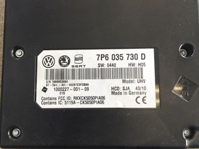 bontott VW GOLF VI Bluetooth Elektronika