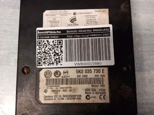 bontott VW GOLF VI Bluetooth Elektronika