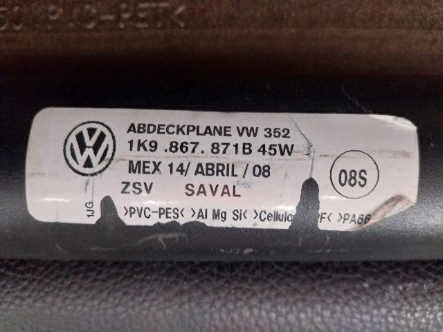 bontott VW GOLF VI Csomagtér Roló