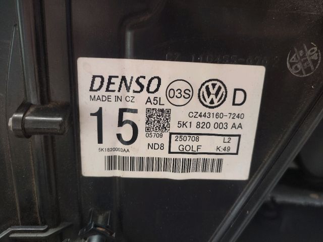 bontott VW GOLF VI Fűtés Box