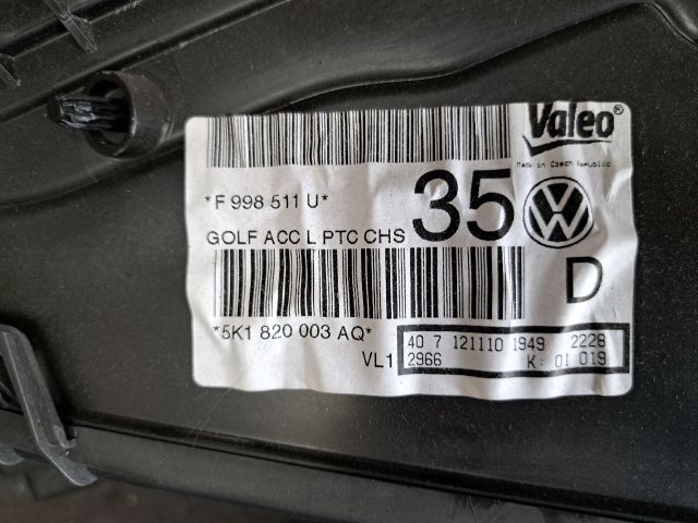 bontott VW GOLF VI Fűtés Box