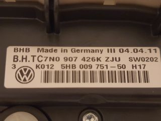 bontott VW GOLF VI Fűtéskapcsoló (manuális klímás)