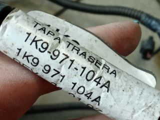 bontott VW GOLF VI Hátsó Tolatóradar Kábelköteg