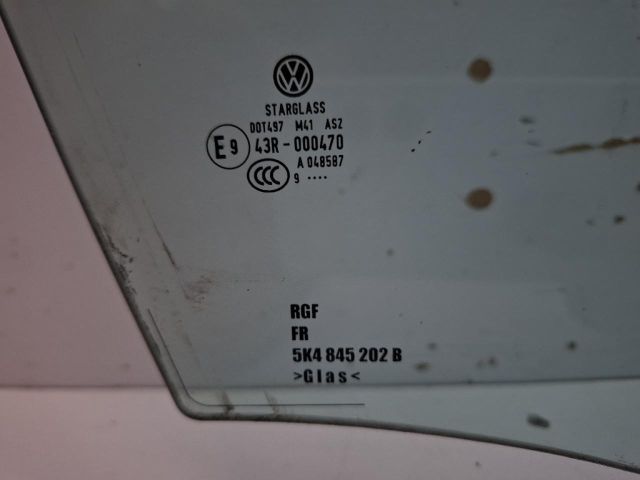 bontott VW GOLF VI Jobb első Ablak