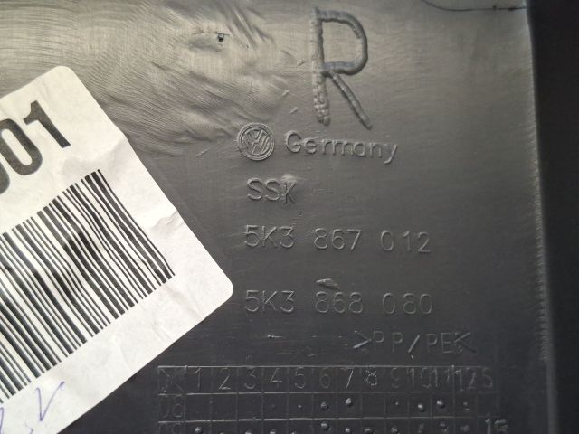 bontott VW GOLF VI Jobb első Ajtó Kárpit