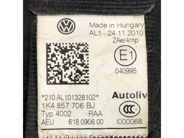 bontott VW GOLF VI Jobb első Biztonsági Öv