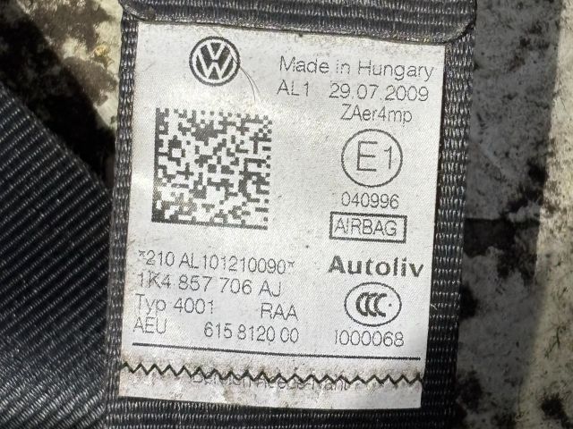 bontott VW GOLF VI Jobb első Biztonsági Öv
