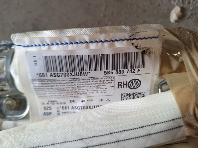 bontott VW GOLF VI Jobb első Függöny Légzsák