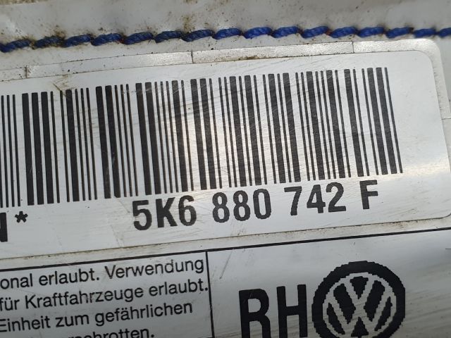 bontott VW GOLF VI Jobb első Függöny Légzsák