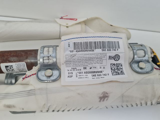 bontott VW GOLF VI Jobb első Függöny Légzsák