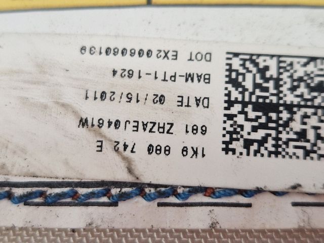 bontott VW GOLF VI Jobb első Függöny Légzsák