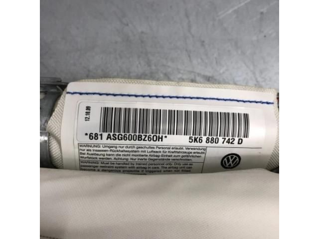 bontott VW GOLF VI Jobb Fejlégzsák