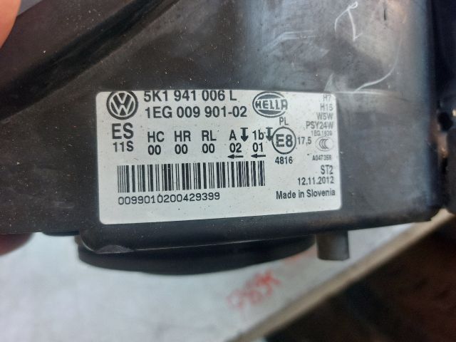 bontott VW GOLF VI Jobb Fényszóró