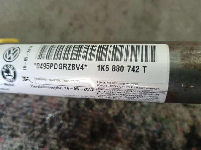 bontott VW GOLF VI Jobb Függönylégzsák és Oldallégzsák