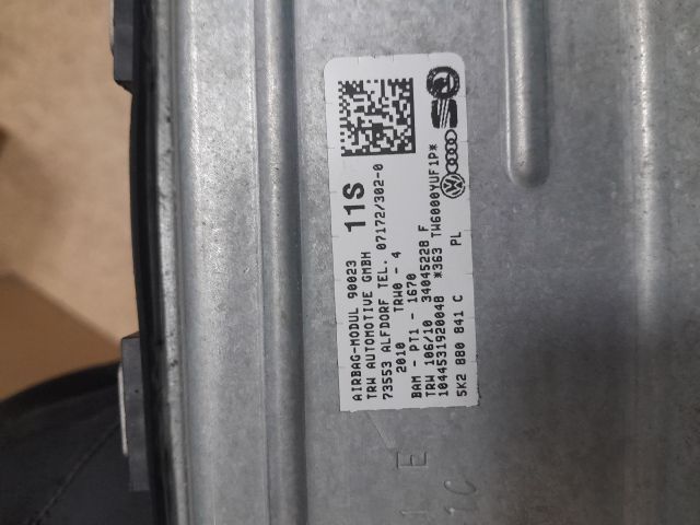 bontott VW GOLF VI Jobb Függönylégzsák és Oldallégzsák