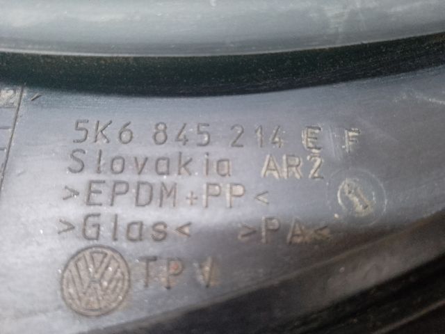 bontott VW GOLF VI Jobb hátsó Fixüveg (Ajtóban)