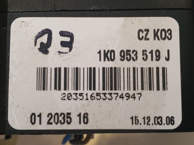 bontott VW GOLF VI Jobb Kormánykapcsoló Ablaktörlő