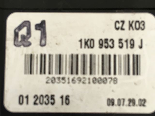 bontott VW GOLF VI Jobb Kormánykapcsoló Ablaktörlő