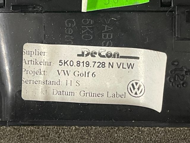 bontott VW GOLF VI Középső Szellőző