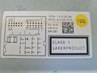 bontott VW GOLF VI Rádió / CD